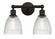 Edison Two Light Bath Vanity in Oil Rubbed Bronze (405|616-2W-OB-G382)
