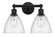 Edison Two Light Bath Vanity in Matte Black (405|616-2W-BK-GBD-754)