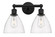Edison Two Light Bath Vanity in Matte Black (405|616-2W-BK-GBD-752)