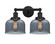 Edison Two Light Bath Vanity in Matte Black (405|616-2W-BK-G73)