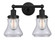 Edison Two Light Bath Vanity in Matte Black (405|616-2W-BK-G192)
