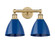Edison Two Light Bath Vanity in Brushed Brass (405|616-2W-BB-MBD-75-BL)