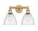 Edison Two Light Bath Vanity in Brushed Brass (405|616-2W-BB-GBD-754)