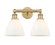 Edison Two Light Bath Vanity in Brushed Brass (405|616-2W-BB-GBD-751)