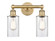 Edison Two Light Bath Vanity in Brushed Brass (405|616-2W-BB-G802)