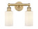 Edison Two Light Bath Vanity in Brushed Brass (405|616-2W-BB-G801)