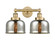 Edison Two Light Bath Vanity in Brushed Brass (405|616-2W-BB-G78)