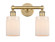 Edison Two Light Bath Vanity in Brushed Brass (405|616-2W-BB-G341)