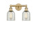 Edison Two Light Bath Vanity in Brushed Brass (405|616-2W-BB-G259)
