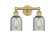 Edison Two Light Bath Vanity in Brushed Brass (405|616-2W-BB-G257)