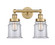 Edison Two Light Bath Vanity in Brushed Brass (405|616-2W-BB-G182) Edison Two Light Bath Vanity in Brushed Brass (405|616-2W-BB-G182)