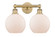 Edison Two Light Bath Vanity in Brushed Brass (405|616-2W-BB-G121-8)