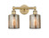 Edison Two Light Bath Vanity in Brushed Brass (405|616-2W-BB-G116)