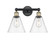 Edison Two Light Bath Vanity in Black Antique Brass (405|616-2W-BAB-GBC-82)