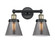 Edison Two Light Bath Vanity in Black Antique Brass (405|616-2W-BAB-G63)