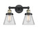 Edison Two Light Bath Vanity in Black Antique Brass (405|616-2W-BAB-G62)