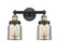 Edison Two Light Bath Vanity in Black Antique Brass (405|616-2W-BAB-G58)