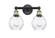 Edison Two Light Bath Vanity in Black Antique Brass (405|616-2W-BAB-G362)