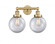 Edison Two Light Bath Vanity in Black Antique Brass (405|616-2W-BAB-G201-8)