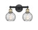 Edison Two Light Bath Vanity in Black Antique Brass (405|616-2W-BAB-G1215-6)