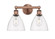 Edison Two Light Bath Vanity in Antique Copper (405|616-2W-AC-GBD-752)