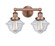 Edison Two Light Bath Vanity in Antique Copper (405|616-2W-AC-G532)