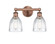 Edison Two Light Bath Vanity in Antique Copper (405|616-2W-AC-G442)