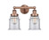 Edison Two Light Bath Vanity in Antique Copper (405|616-2W-AC-G184)