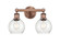 Edison Two Light Bath Vanity in Antique Copper (405|616-2W-AC-G124-6)