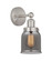 Edison One Light Wall Sconce in Brushed Satin Nickel (405|616-1W-SN-G53)