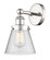 Edison One Light Wall Sconce in Polished Nickel (405|616-1W-PN-G64)