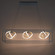 Sinclair LED Chandelier in Black/Gold Leaf (34|PD-73242-BK/GL)