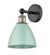 Edison One Light Wall Sconce in Black Antique Brass (405|616-1W-BAB-MBD-75-SF)