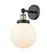 Edison One Light Wall Sconce in Black Antique Brass (405|616-1W-BAB-G201-8)