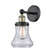 Edison One Light Wall Sconce in Black Antique Brass (405|616-1W-BAB-G192)