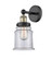 Edison One Light Wall Sconce in Black Antique Brass (405|616-1W-BAB-G182)
