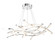 Divergence LED Chandelier in Chrome (34|PD-60944-CH)