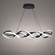 Interlace LED Pendant in Black (34|PD-47839-BK)