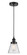 Edison One Light Mini Pendant in Matte Black (405|616-1PH-BK-G64)