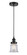 Edison One Light Mini Pendant in Matte Black (405|616-1PH-BK-G182S)