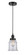 Edison One Light Mini Pendant in Matte Black (405|616-1PH-BK-G182)