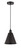 Edison One Light Mini Pendant in Matte Black (405|616-1P-BK-MBC-8-BK)