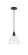 Edison One Light Mini Pendant in Matte Black (405|616-1P-BK-GBD-752)