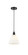 Edison One Light Mini Pendant in Matte Black (405|616-1P-BK-GBD-751)