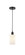Edison One Light Mini Pendant in Matte Black (405|616-1P-BK-G801)