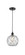 Edison One Light Mini Pendant in Matte Black (405|616-1P-BK-G122-8RW)
