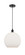Edison One Light Mini Pendant in Matte Black (405|616-1P-BK-G121-12)