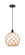 Edison One Light Mini Pendant in Matte Black (405|616-1P-BK-G121-10RB)