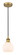 Edison One Light Mini Pendant in Brushed Brass (405|616-1P-BB-G121-6)