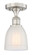 Edison One Light Semi-Flush Mount in Brushed Satin Nickel (405|616-1F-SN-G441)